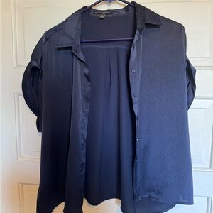 Banana Republic Navy Casual Button Down Shirt